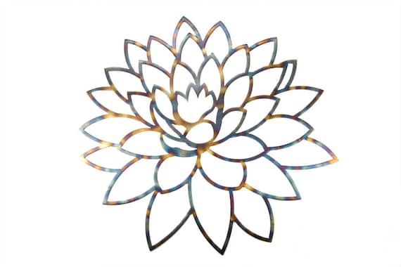 Lotus Flower | Metal Lotus Flower | Lotus Wall Art | Gift For Yogi | Yoga Art | Lotus Art