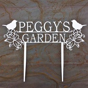 Custom Metal Garden Stakes Custom Garden Sign Mother's Day Gift Gift For Mom Gift For Grandma image 7