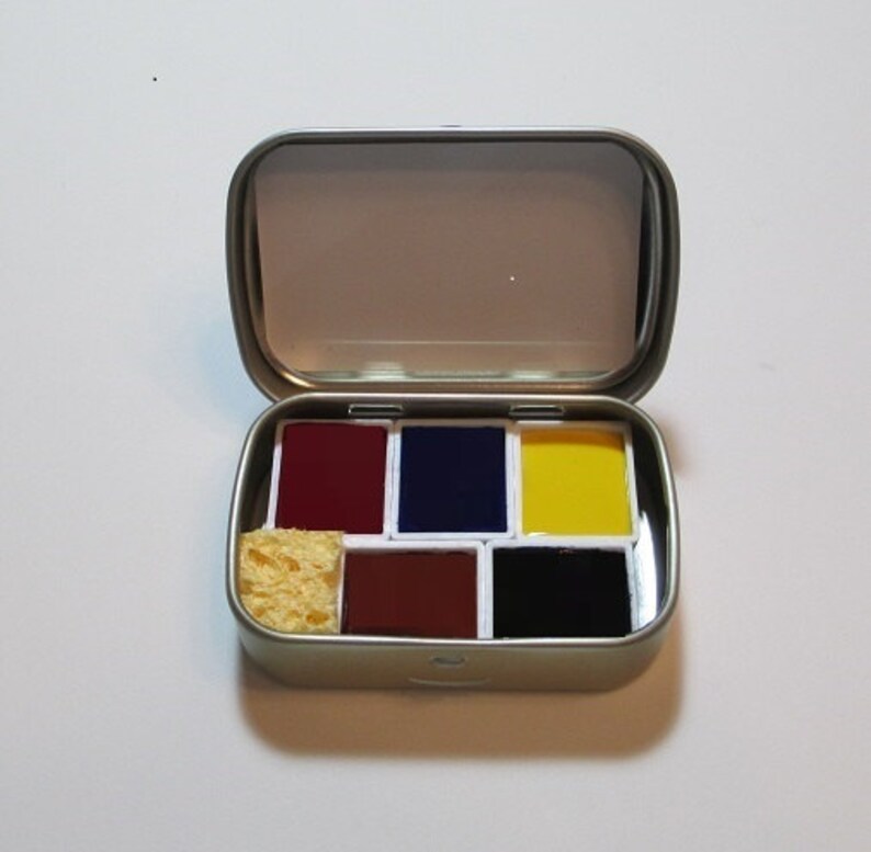 MINI Altoids Smalls WATERCOLOR Primaries PALETTE portable | Etsy