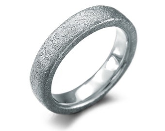 Silberring Bandring Ring  | 4 mm | 5mm | 6 mm | 7 mm breit | Mit Gravur Personalisierbar personalisiert