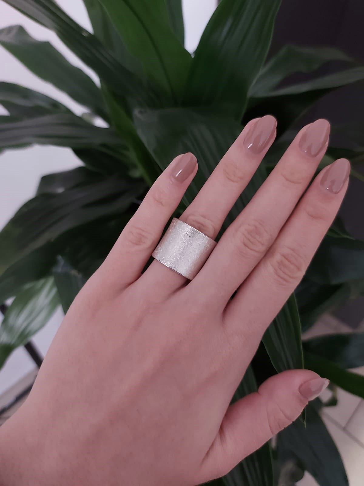 Bandring Breit | 925er Sterling Silber | Ringe Ohne Stein | Ringe | Damen | | JULIE & GRACE