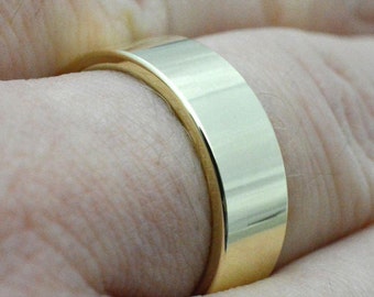 Band ring made of 8 kt. yellow gold | 6mm wide | high gloss | Personalized Free Engraving