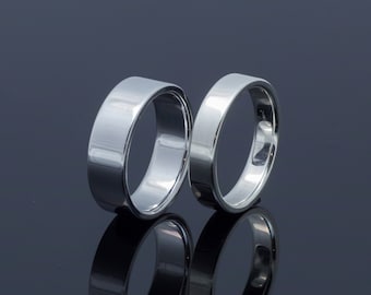 2 Partnerringe, Trauringe, Eheringe, Freundschaftsringe aus 925 Sterling Silber Freundschaftsringe