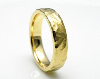 Trauringe/Eheringe aus 14kt. Gelbgold | 5 mm breit personalisiert