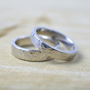 Silver wedding rings