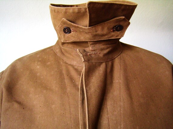 années 1960, français veste travail imperméable brun,veste train, conducteur de train, brun,veste taille L/XL e93379 années 1960, français veste travail imperméable brun,veste train, conducteur de train, brun,veste taille L/XL e93379