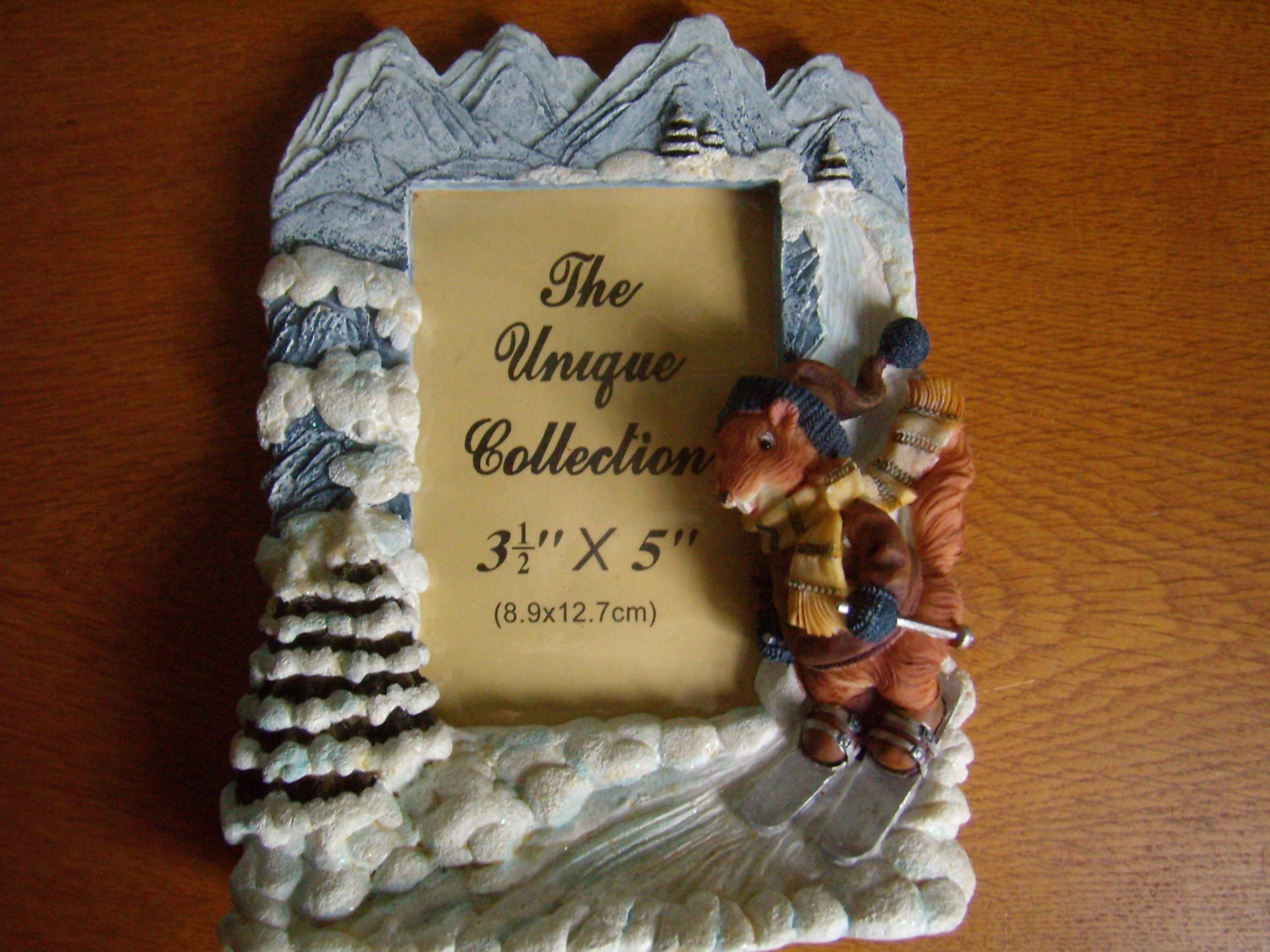 Cadre Photo, Spécial Ski ou Montagne, Marmotte, Vintage