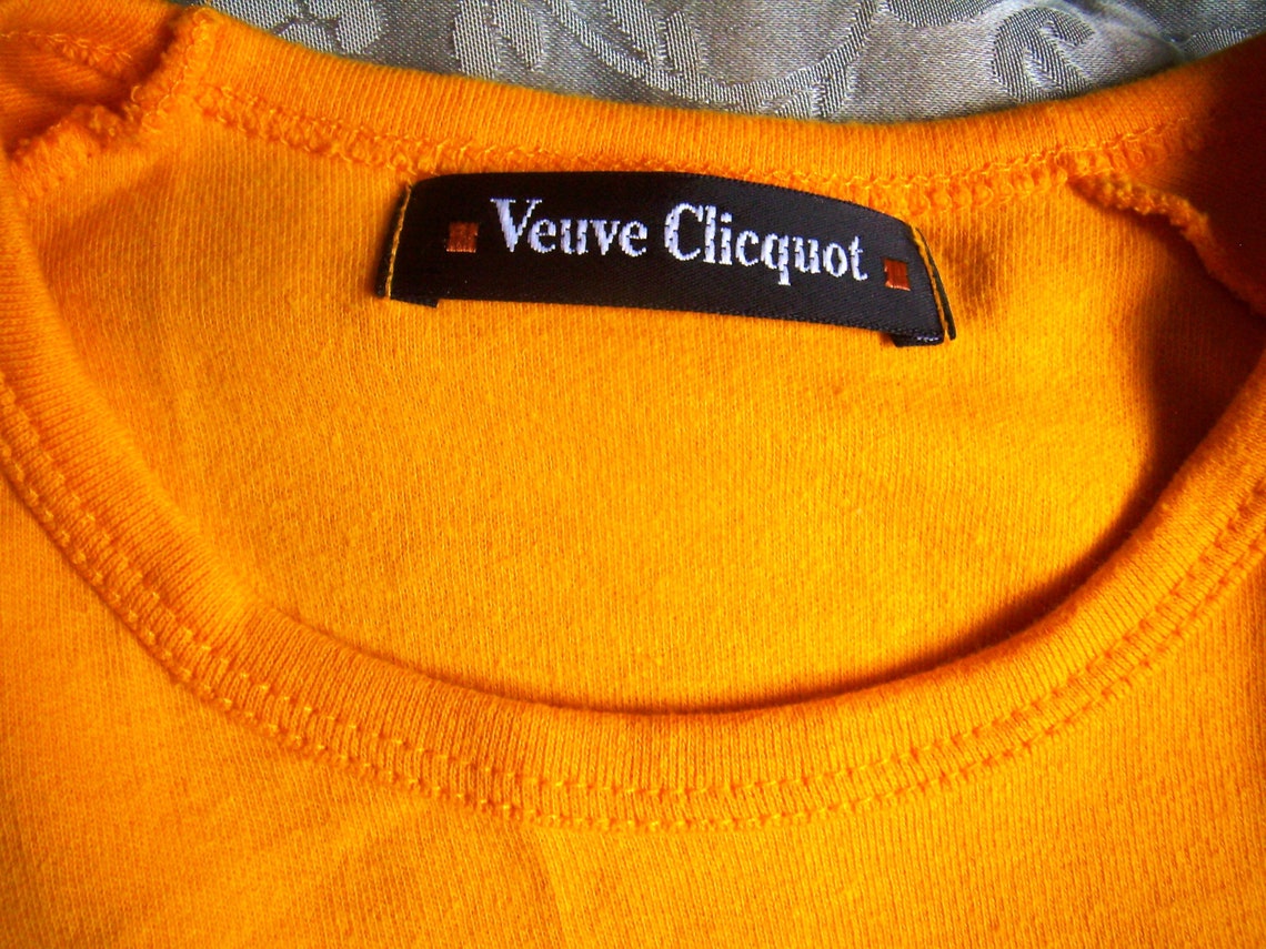 RARE veuve Clicquot Tshirt Orange Tshirt Black Etsy UK