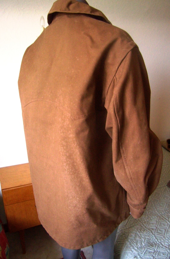 années 1960, français veste travail imperméable brun,veste train, conducteur de train, brun,veste taille L/XL e93379 années 1960, français veste travail imperméable brun,veste train, conducteur de train, brun,veste taille L/XL e93379