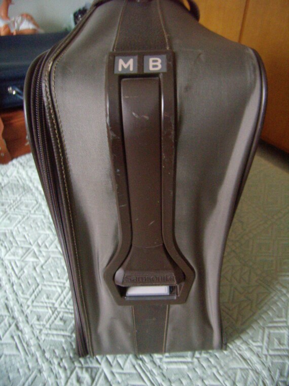 Maleta grande con ruedas Samsonite telas equipaje retro con | Etsy México