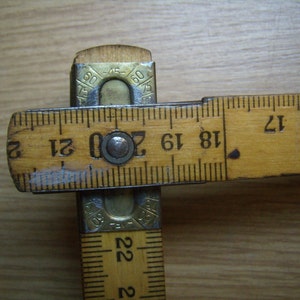 Wooden Folding Rule Switzerland Yellow Rule With Etsy