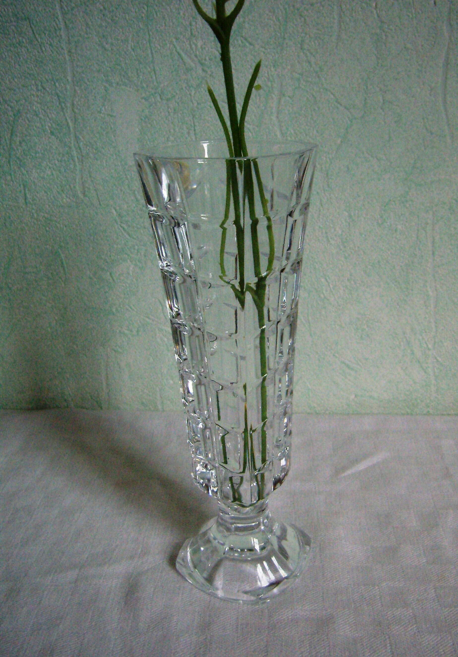 Vase Soliflore en Cristal de Plomb, Cristal d'arques, Made in France, Vintage, 1980