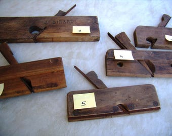 Vintage plane in hand for moldings, rabbets, tools, industrial, handicrafts, Carpenter, Carpenter, 13 pieces to choose