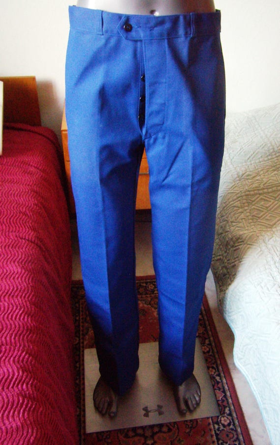 VTG SANFOR, French trousers Indigo blue Bugatti, m