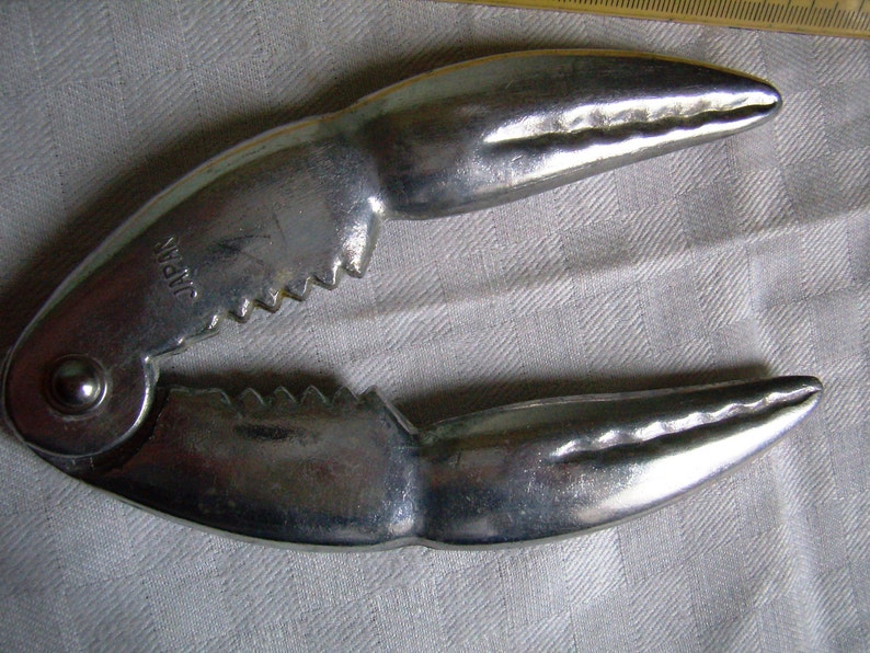 Vintage crustacean clamp lobster claw aluminum vintage Etsy