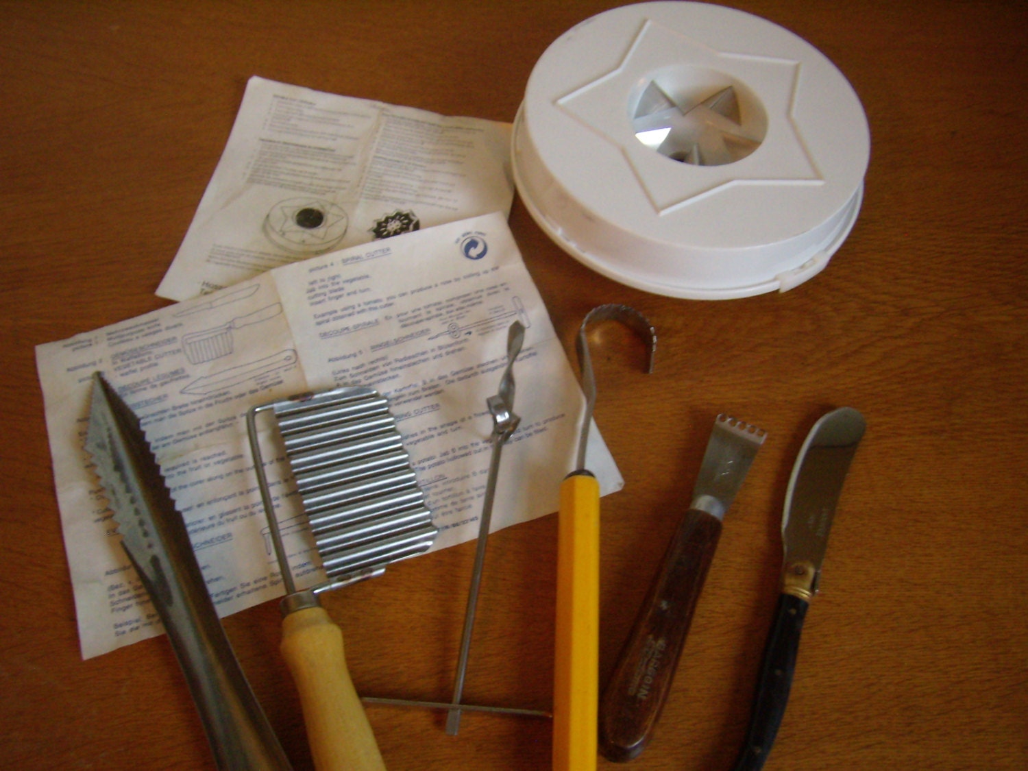 Vintage Set d'ustensiles de Cuisine, Pour La Décoration Des Plats, Ustensiles Cuisine Rustique.