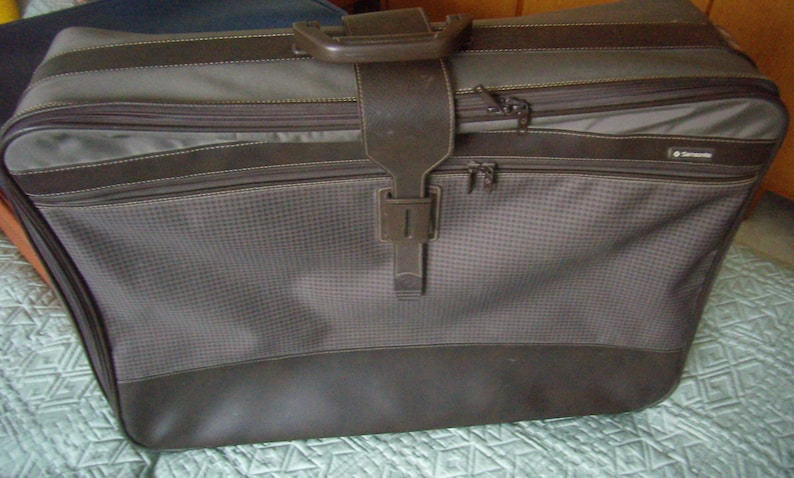Grande 80’s Valise Rétro À RoulettesSamsoniteTissusBagage ZippéVintage 5ARqj3c4LS