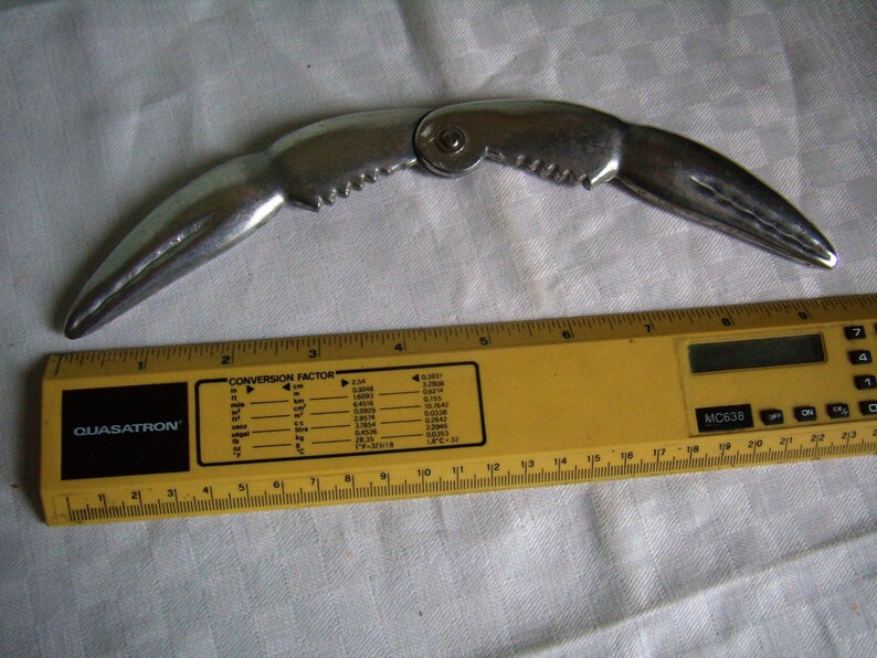 Vintage crustacean clamp lobster claw aluminum vintage Etsy