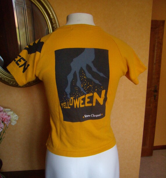 T-shirt Veuve Clicquot Jaune Taille S - Coton, Occasion Très Bon État