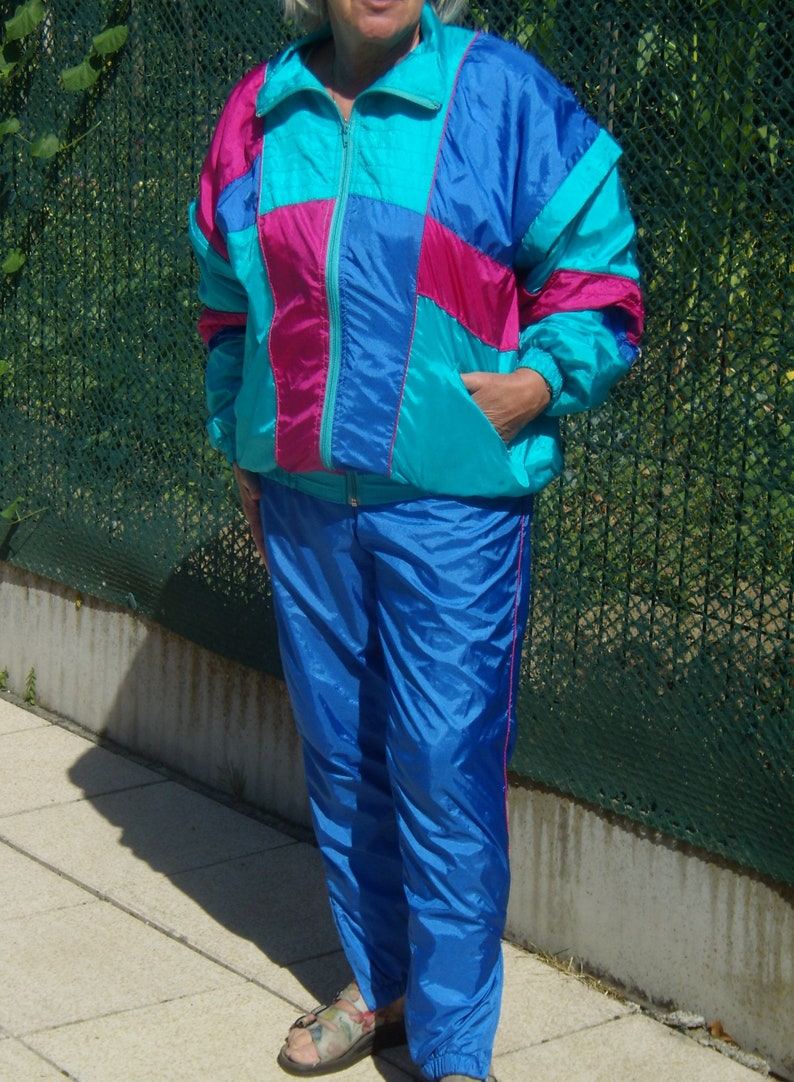 neon pink tracksuit