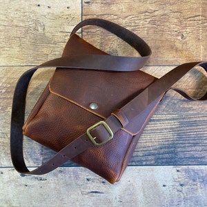 Small Crossbody Brown Kodiak Leather - Etsy