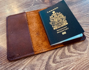 Passport Cover | Brown Kodiak Leather