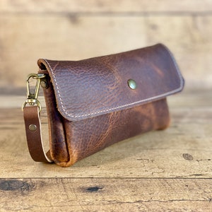 Bauchtasche | Umhängetasche | Braunes Kodiak-Leder