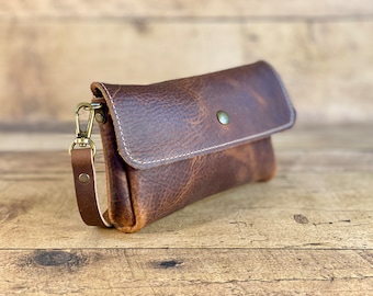 Fanny Pack | Crossbody Bag | Brown Kodiak Leather