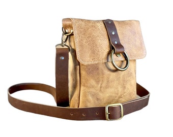 Small Leather Crossbody | Crazy Horse Water Buffalo Leather