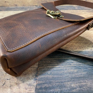 Small Crossbody with Swing Clasp Brown Kodiak Leather image 5