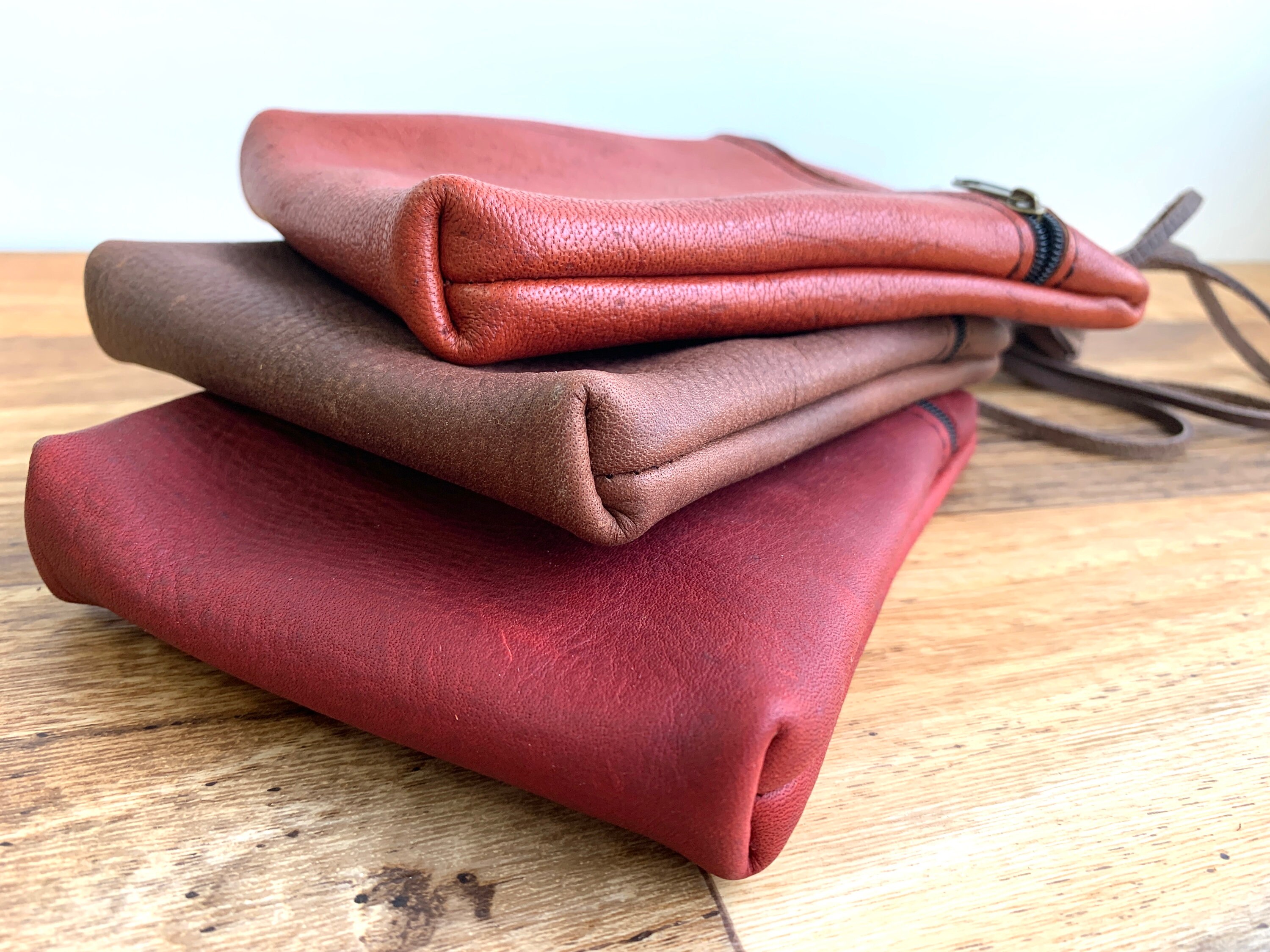 Small Zippered Crossbody With Credit Card Holder Etsy