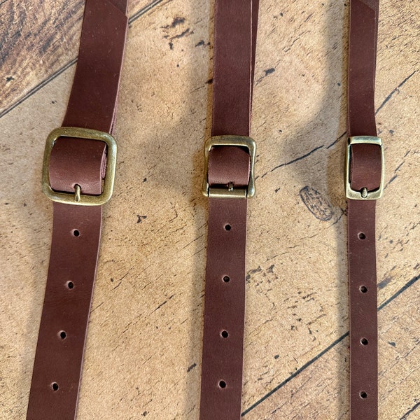 Handmade Brown Leather Replacement Strap For Purse