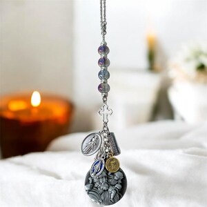 St Christopher Car Charm A Touch Of Faith, Guidance Travel Protection. Perfect Gift For Adventurers New Drivers Religious Travel Safe Decor