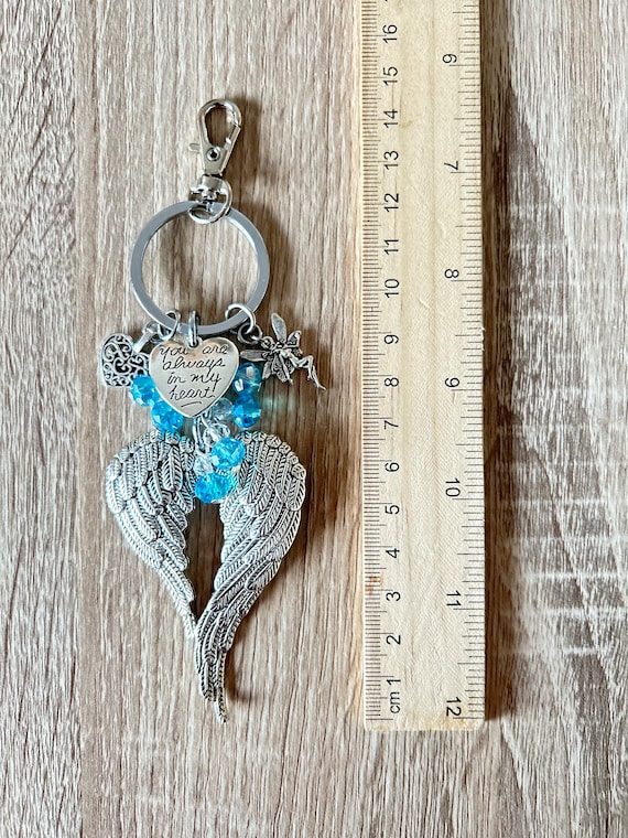Angel wing deals key chain