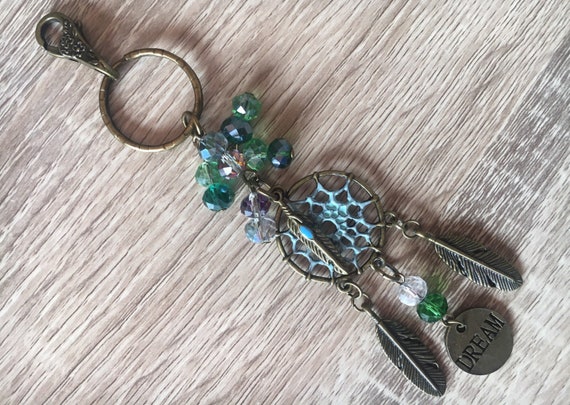 Gold keychain, Feather keychain, feather key chain, key chain, gift for  him, rustic wedding, keychain, key holder, key ring, feather gift tribal