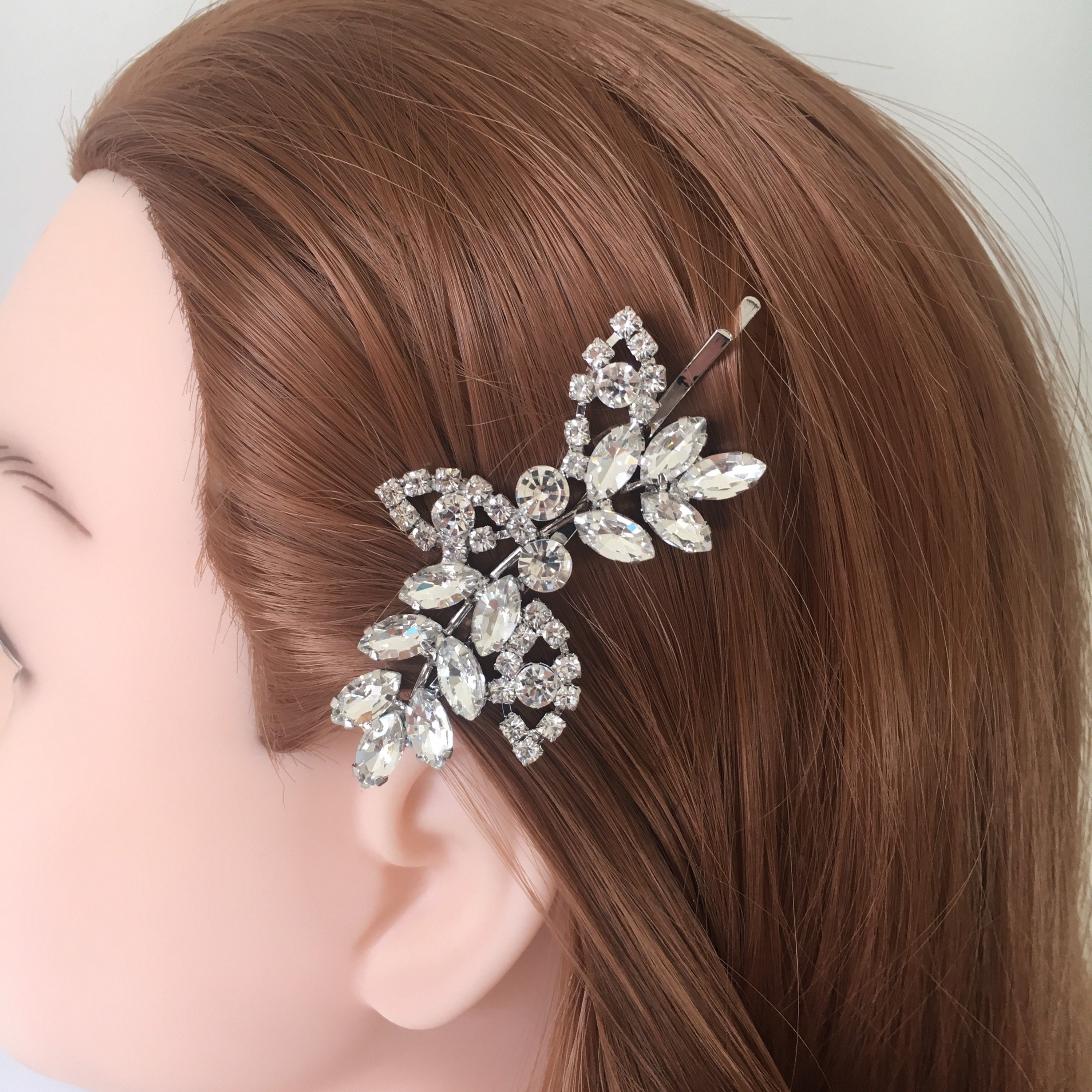 Wedding Bridal Bridesmaid Mother of the bride Hair clip Etsy