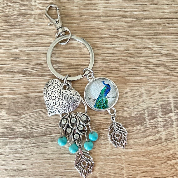 Peacock keyring best sale