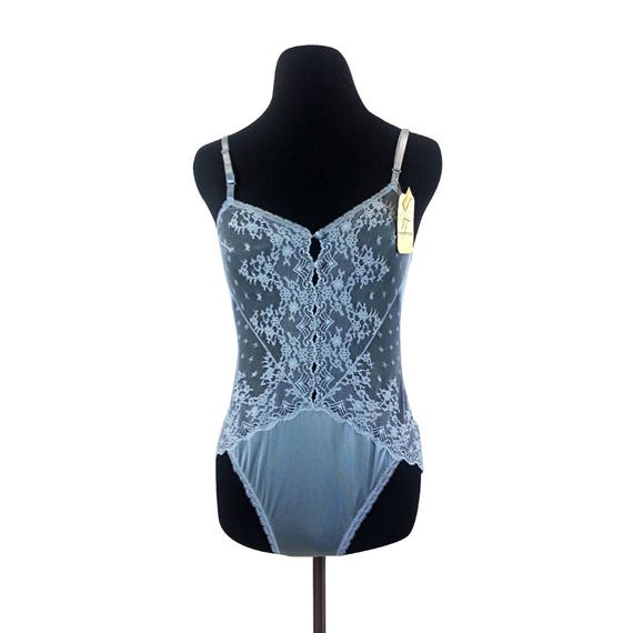 silver lace bodysuit