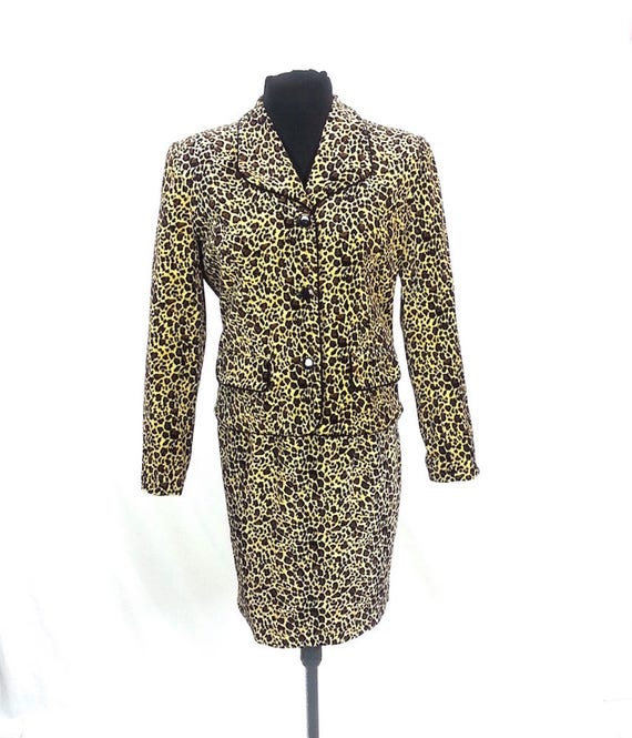leopard print suit womens