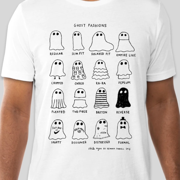 Ghost Fashions Tee Shirt by Gemma Correll Unisex Tee