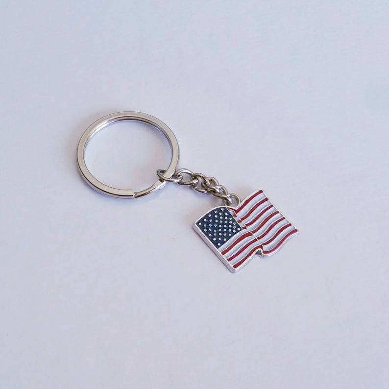 Pu Leather Usa Flag Car Key Chain The United States Flags Keychain The  America Flag Key Ring Key Pendent Keyring For Motorcycles Suv - Temu