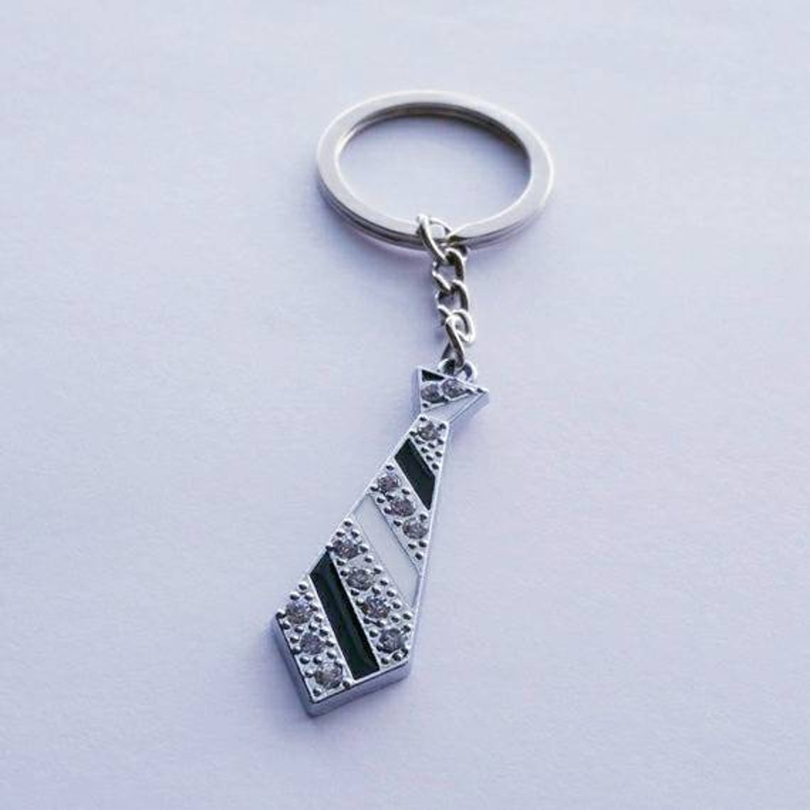 rhinestone neck tie