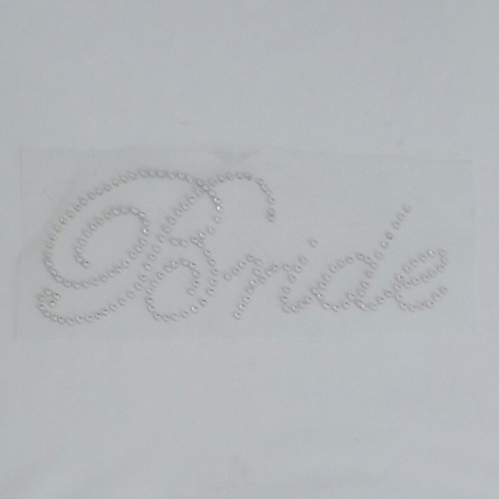 Crystal Bride Script Rhinestone Appliqué Rhinestone Etsy