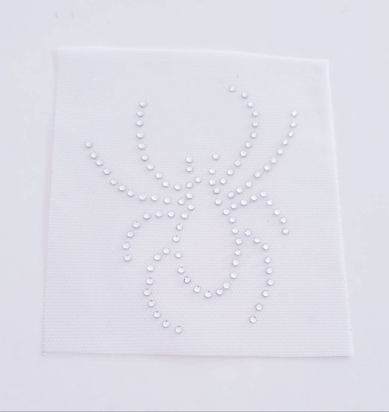Spider Rhinestone Design Spider Appliqué, Spider Rhinestone Transfer, Arachnid Iron On ...