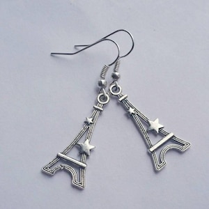 Eiffel Tower Earrings, Eiffel Tower Dangle Earrings, Paris France Earrings, Gift for Mom, Gift for Girlfriend, Going Away Gift, Traveler
