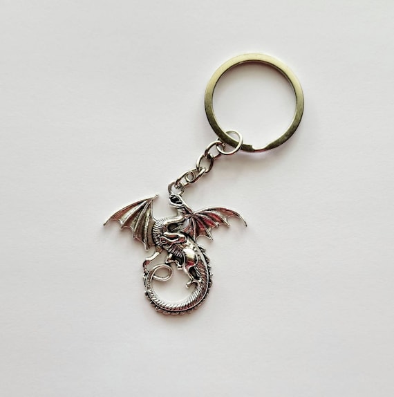 Key ring charm with opening ring