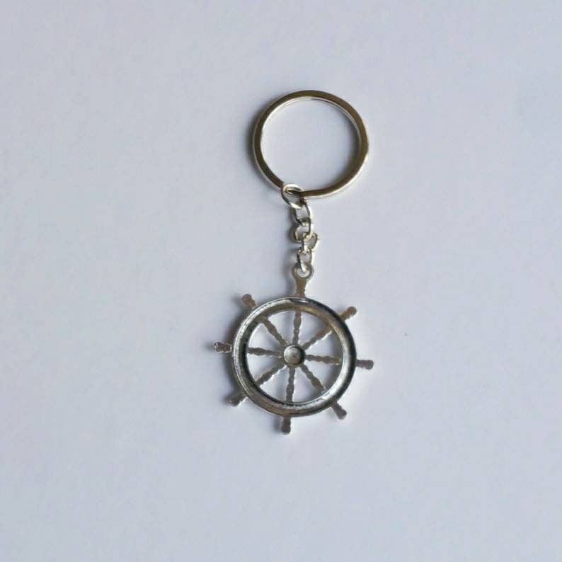 Shorekeeper Keychain Nautical Rudder Keychain, Sailor Keychain, Nautical Keychain, Sail Boat ...