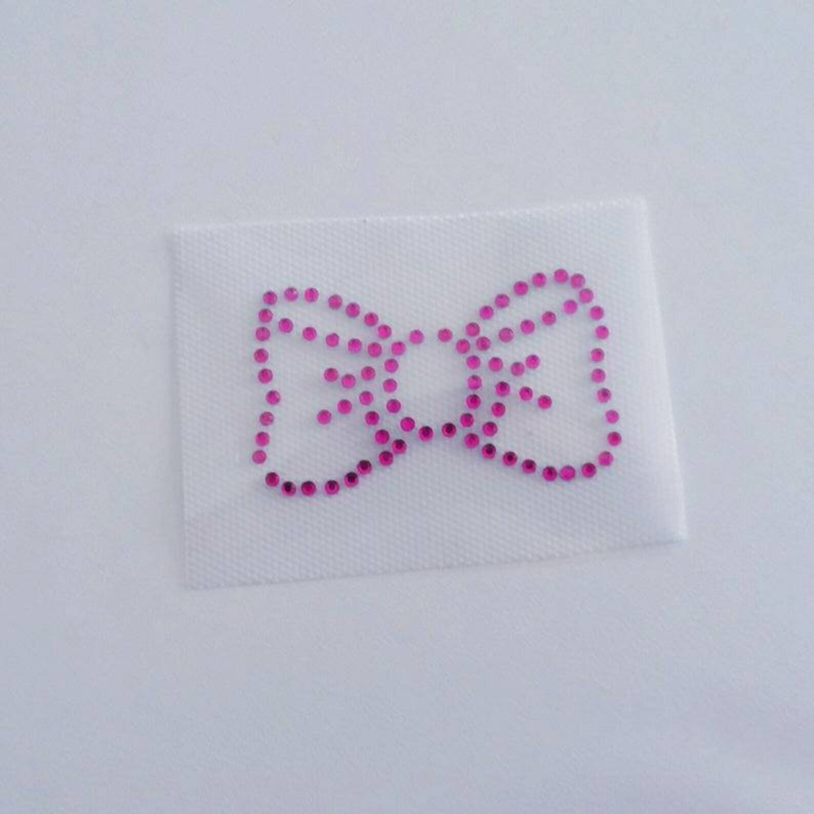 Bow Appliqué Bow Bling Iron on Transfer Rhinestone Bow Etsy