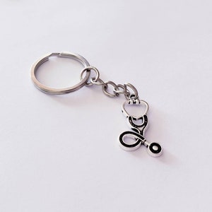 Stethescope Keychain, Doctor Keychain, Nurse Keychain, Medical Symbol, Gift for Nurse, Gift for Healthcare Worker, Gift for Medical Grad