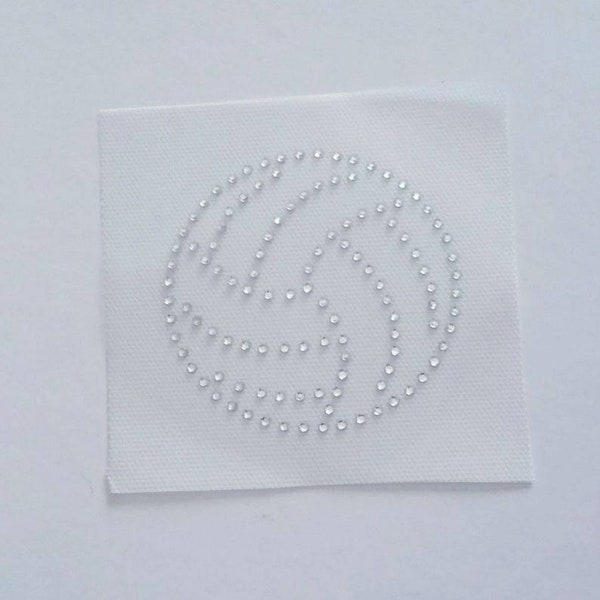Volleyball Appliqué, Volleyball Bling, Volleyball Iron on Transfer, Rhinestone Volleyball, Volleyball Outline, Sports Bling, DIY Bling